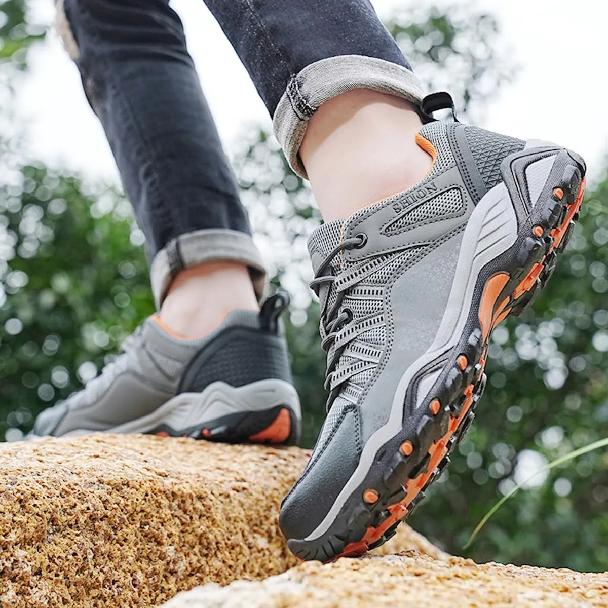 Hiking Shoes Mens Waterproof Mountain Trekking Shoes Women Breathable Walking Shoes Outdoor Sports Winter Boots