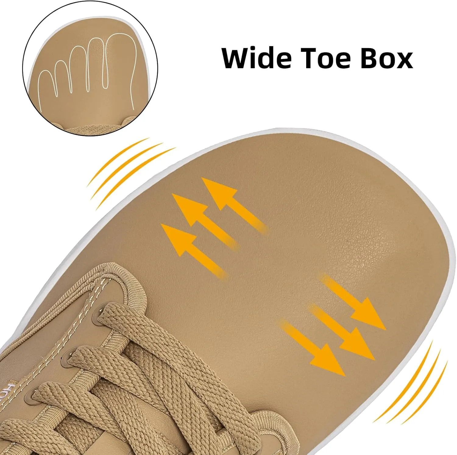 HOBIBEAR Unisex Wide Barefoot Shoes for Mens Womens Minimalist Zero Drop Shoes Sneakers
