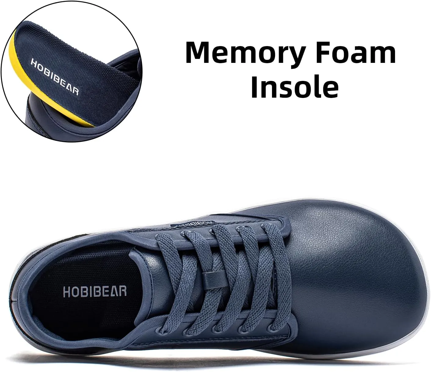 HOBIBEAR Unisex Wide Barefoot Shoes for Mens Womens Minimalist Zero Drop Shoes Sneakers