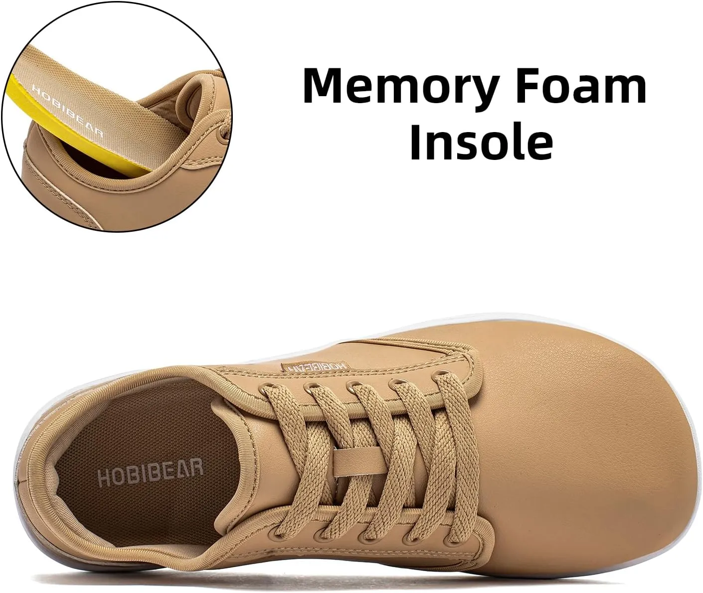 HOBIBEAR Unisex Wide Barefoot Shoes for Mens Womens Minimalist Zero Drop Shoes Sneakers