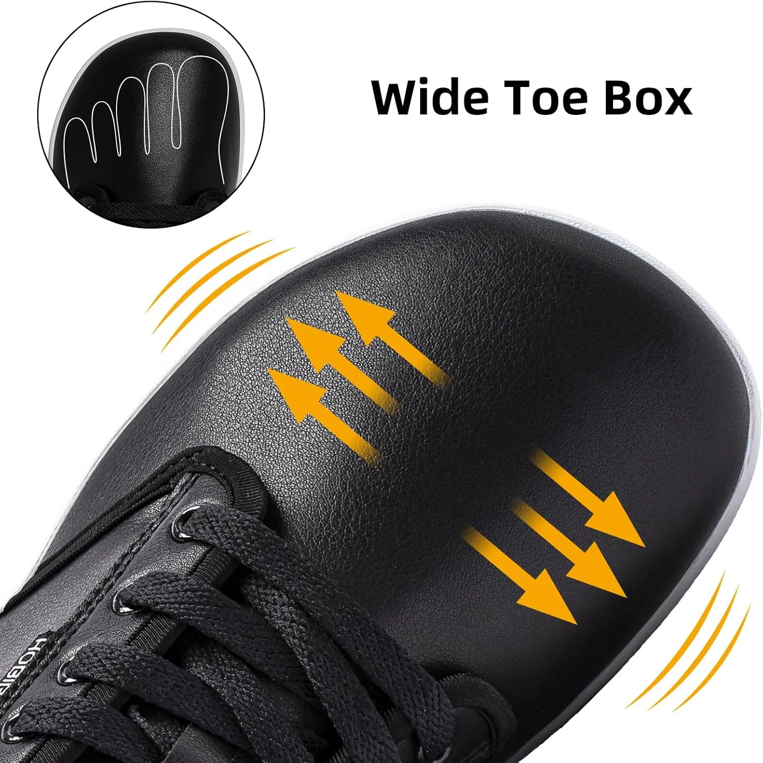 HOBIBEAR Unisex Wide Barefoot Shoes for Mens Womens Minimalist Zero Drop Shoes Sneakers
