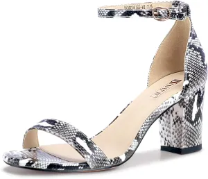 IDIFU Women's 3 Inch Heel Sandals for Women