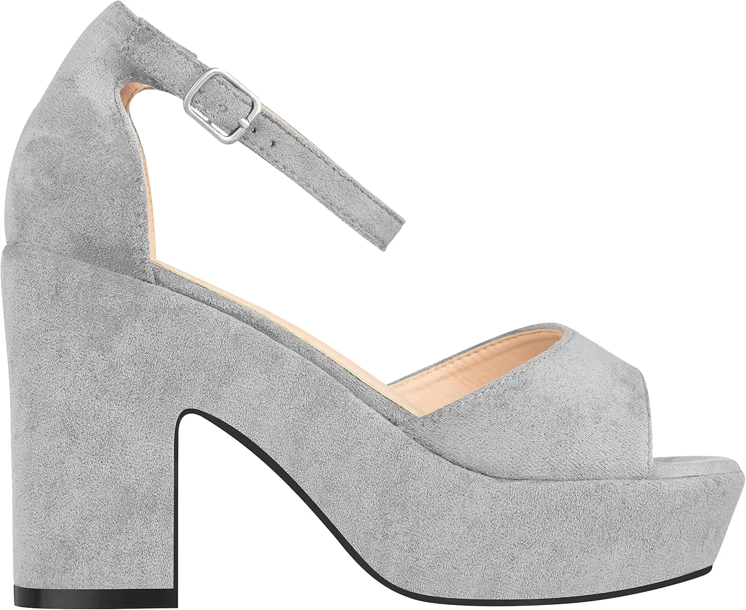 ILLUDE Women's Platform Heels Sandals Ankle Strap Block Chunky Heel Open Toe Platform Wedge Sandals – Cleo
