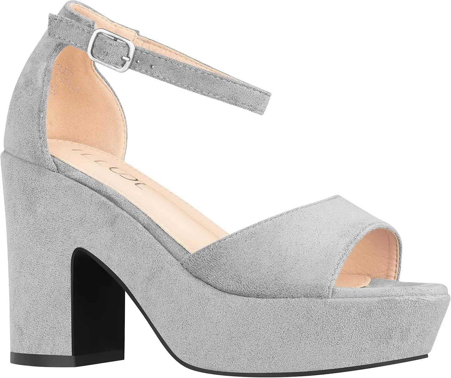 ILLUDE Women's Platform Heels Sandals Ankle Strap Block Chunky Heel Open Toe Platform Wedge Sandals – Cleo