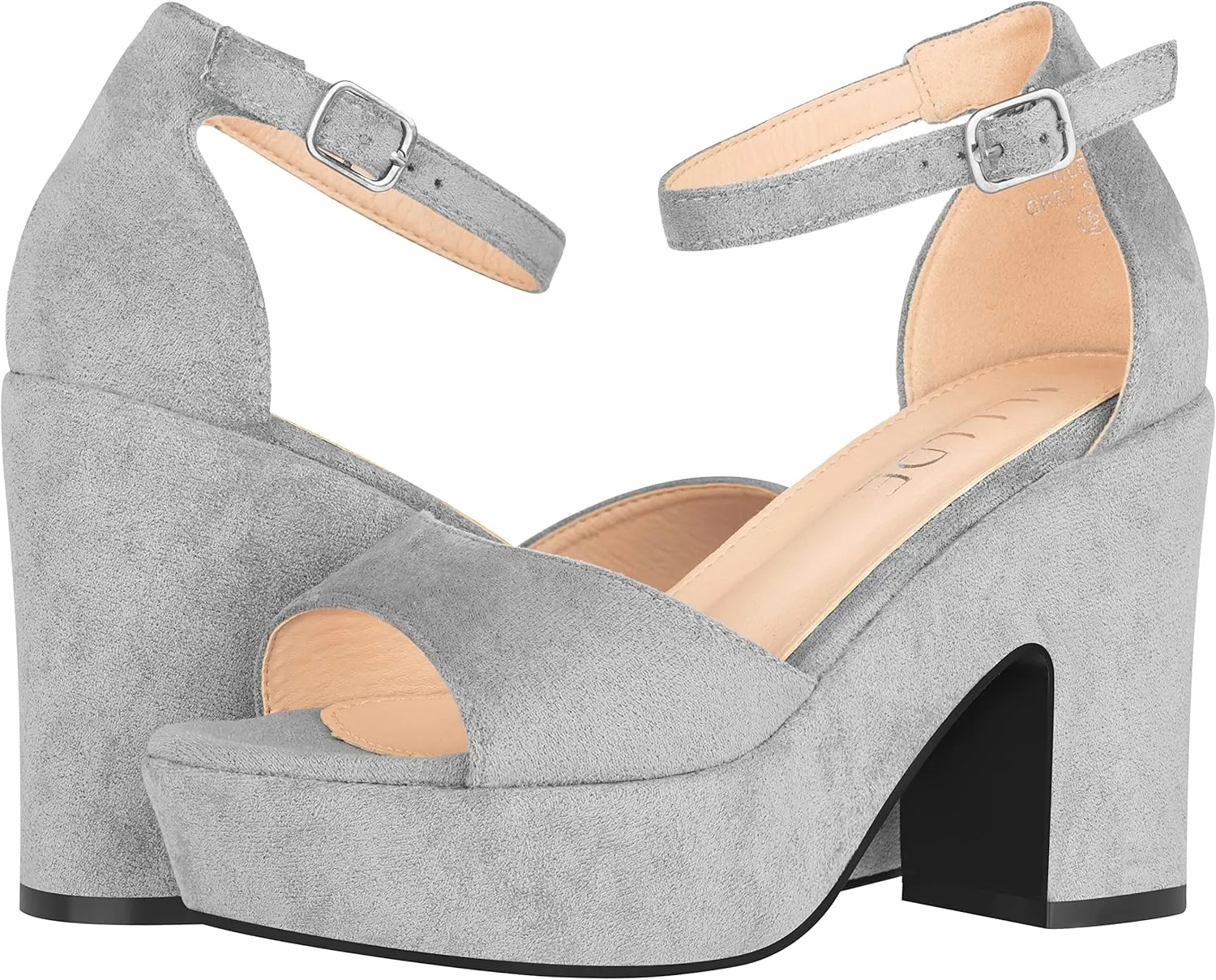 ILLUDE Women's Platform Heels Sandals Ankle Strap Block Chunky Heel Open Toe Platform Wedge Sandals – Cleo