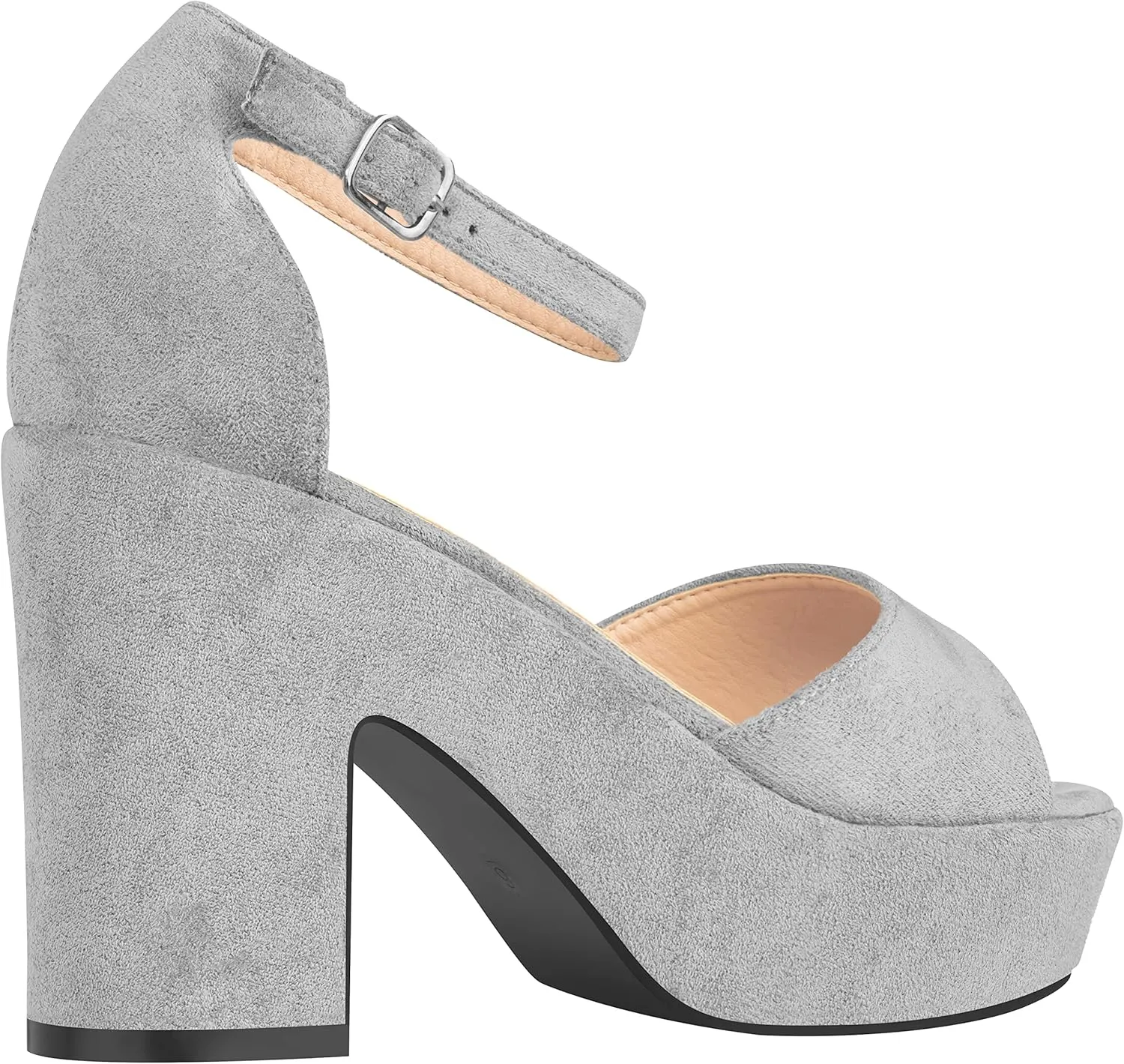 ILLUDE Women's Platform Heels Sandals Ankle Strap Block Chunky Heel Open Toe Platform Wedge Sandals – Cleo