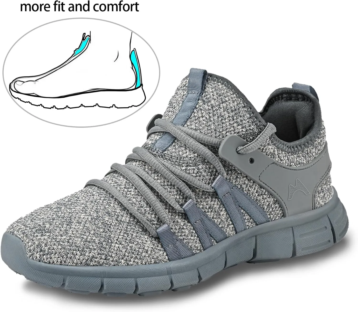 INZCOU Running Shoes Lightweight Tennis Shoes Non Slip Gym Workout Shoes Breathable Mesh Walking Sneakers
