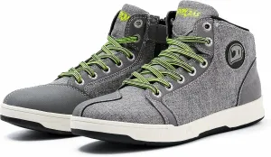 IRON JIA'S Motorcycle Shoes for Men, Breathable Anti-Slip Protective Gear, Powersport Casual Motorcycle Riding Boots (Grey 12.5)