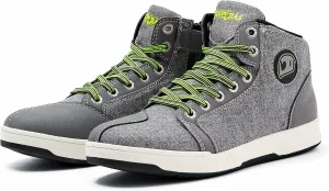 IRON JIA'S Motorcycle Shoes for Men, Breathable Anti-Slip Protective Gear, Powersport Casual Motorcycle Riding Boots (Grey 9.5)