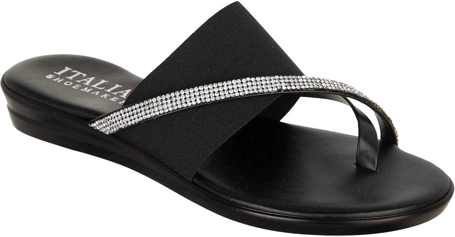 ITALIAN Shoemakers Womens Bellini Sandal 7 Black