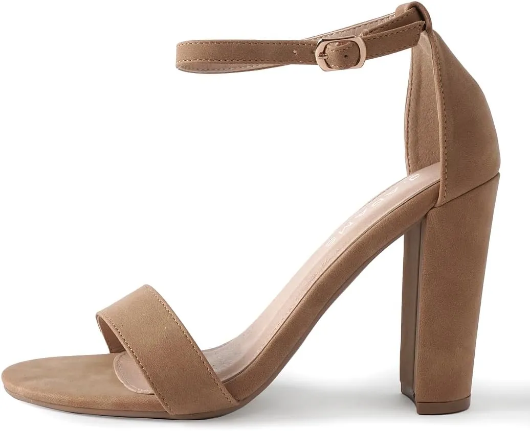 J. Adams Shirley Heels for Women - Ankle Strap High Heel Dressy Sandals