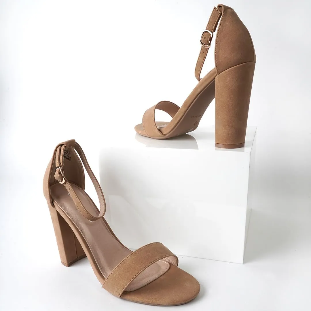 J. Adams Shirley Heels for Women - Ankle Strap High Heel Dressy Sandals