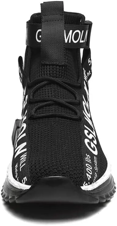 Jakcuz Lace up High Top Walking Shoes for Women Fashion Breathable Mesh Outdoor Sport Athletic Gym Casual Sneakers Ladies