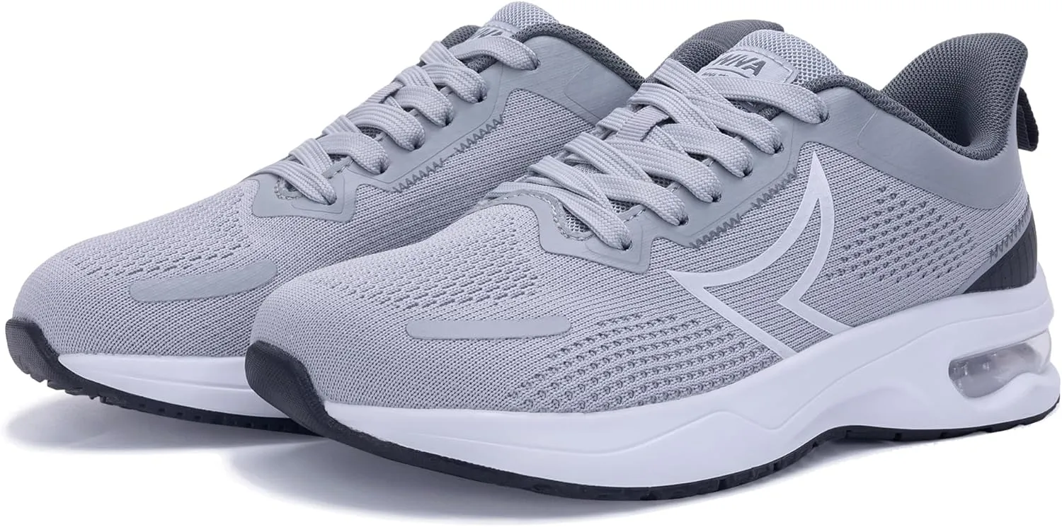 JARLIF Women's Wide Toe Box Slip-On Air Cushion Walking Shoes Comfortable Tennis Athletic Sneakers for Running, Gym & Outdoor