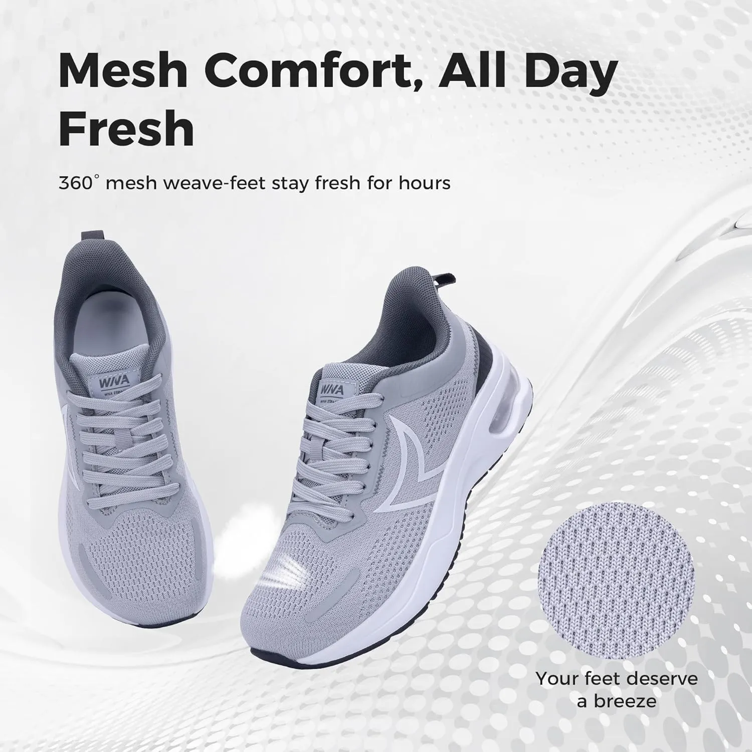 JARLIF Women's Wide Toe Box Slip-On Air Cushion Walking Shoes Comfortable Tennis Athletic Sneakers for Running, Gym & Outdoor
