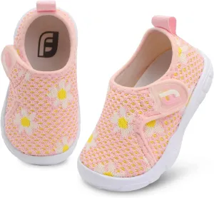 JOINFREE Toddler Boys Girls Barefoot Shoes Breathable Kids Sneakers Lightweight Walking Shoes Slip On Tennie Shoes Wide School Shoes