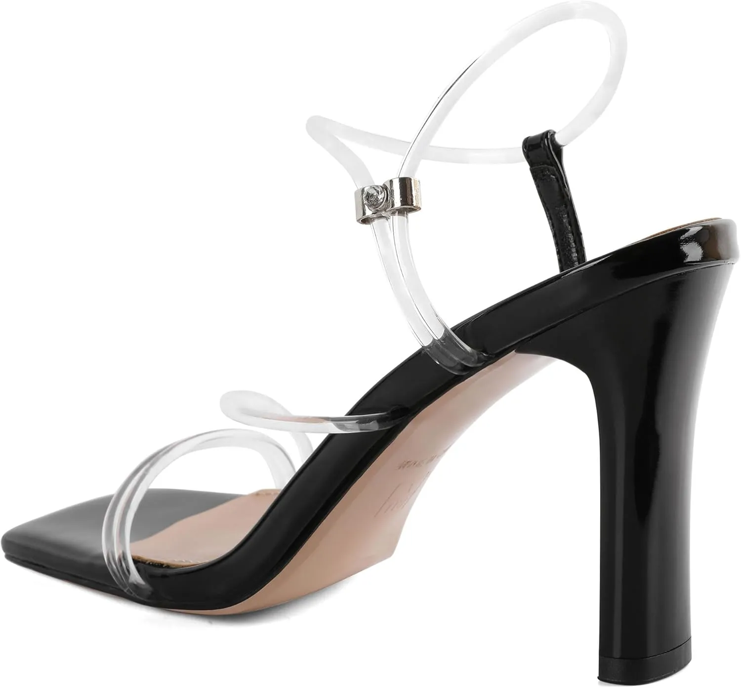 Joseywade Chunky Heels For Women Strappy High Heel 3.5" Sandals Adjustable Ankle Strap Open Toe Shoes