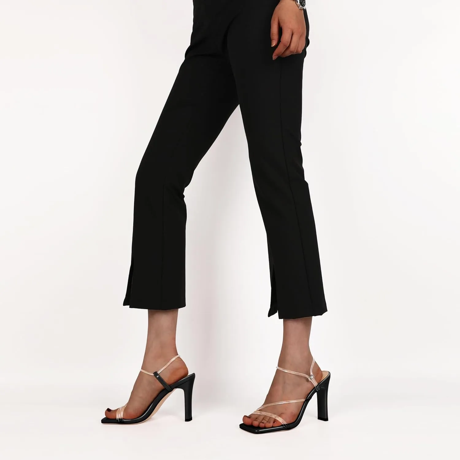 Joseywade Chunky Heels For Women Strappy High Heel 3.5" Sandals Adjustable Ankle Strap Open Toe Shoes