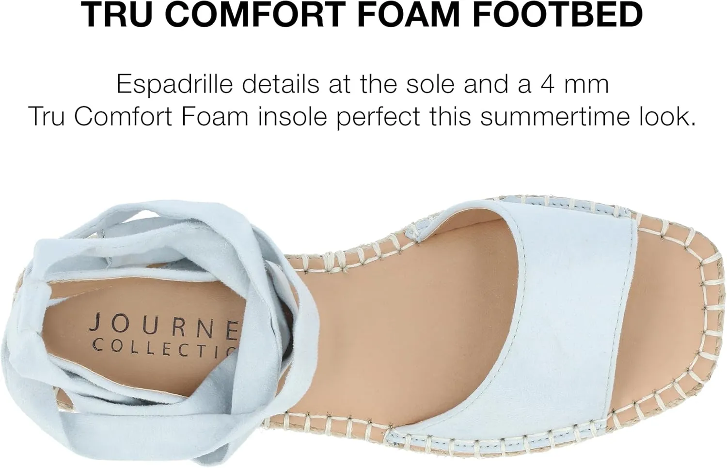 Journee Collection Women's Emelie Espadrille Wedge Sandal