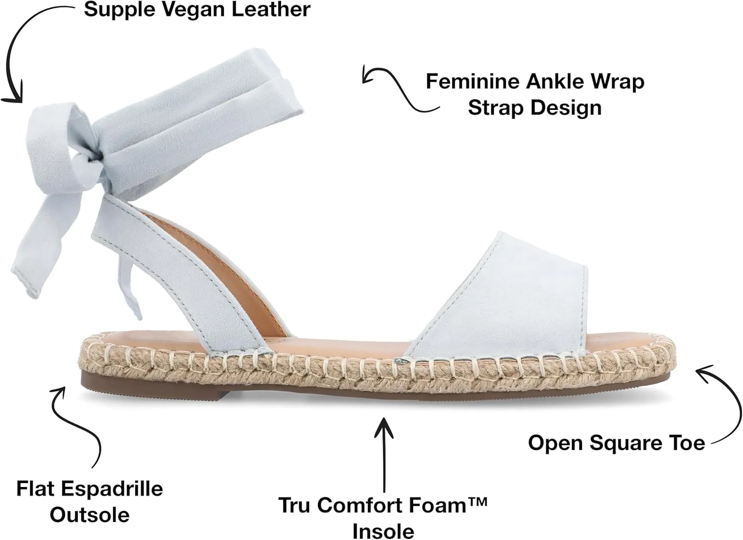 Journee Collection Women's Emelie Espadrille Wedge Sandal