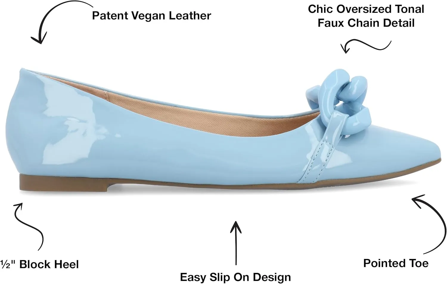 Journee Women's Clareene Dress Flats