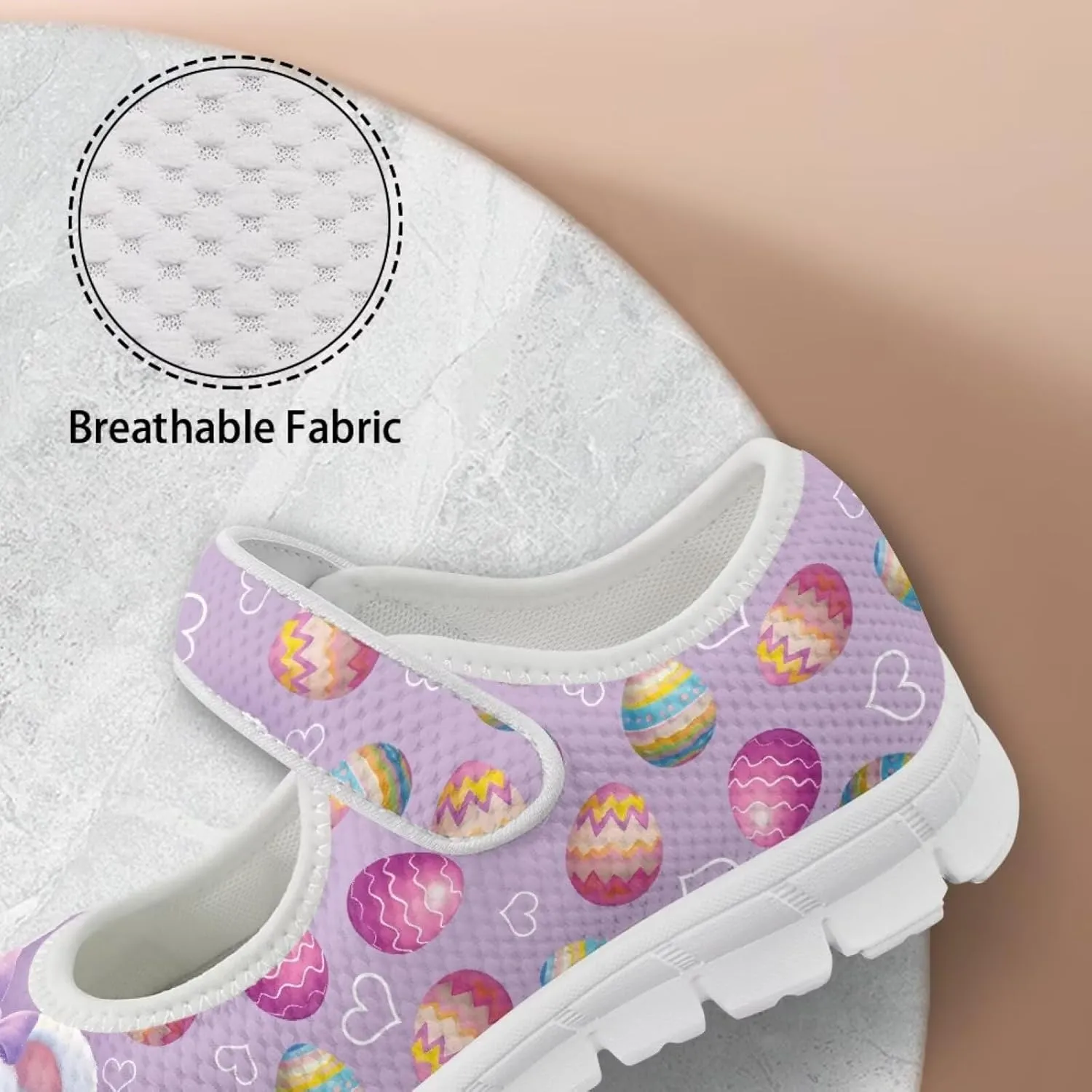 JoyLamoria Rainbow LGBT Walking Shoes Y2K Leopard Flats Arch Support Travel Working Nurse Shoes Light Wight Diabetic Shoes
