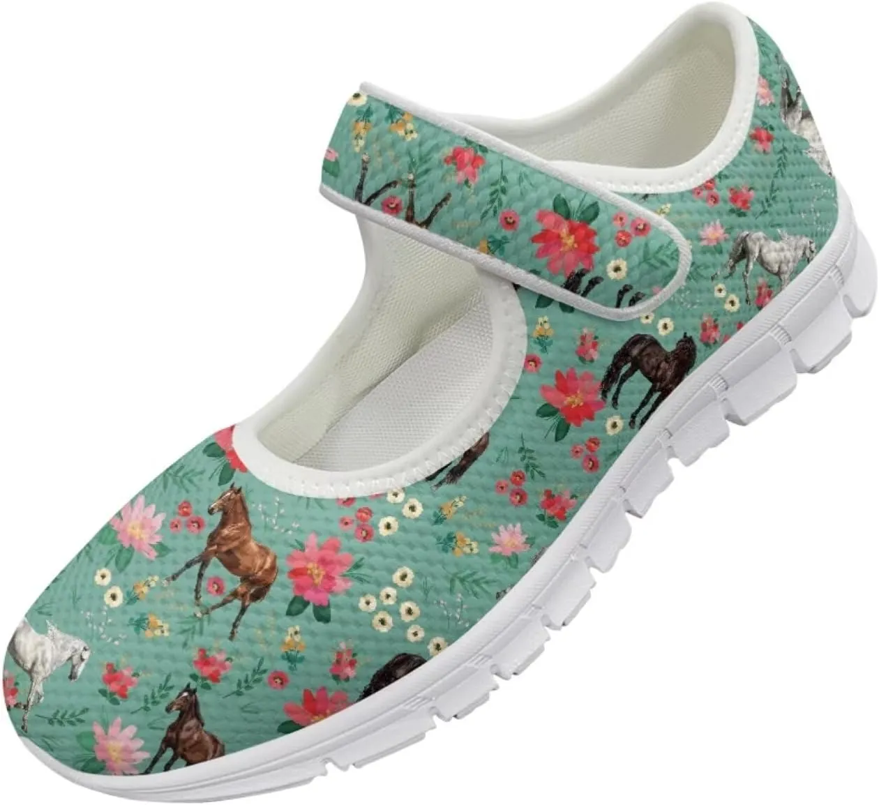 JoyLamoria Rainbow LGBT Walking Shoes Y2K Leopard Flats Arch Support Travel Working Nurse Shoes Light Wight Diabetic Shoes