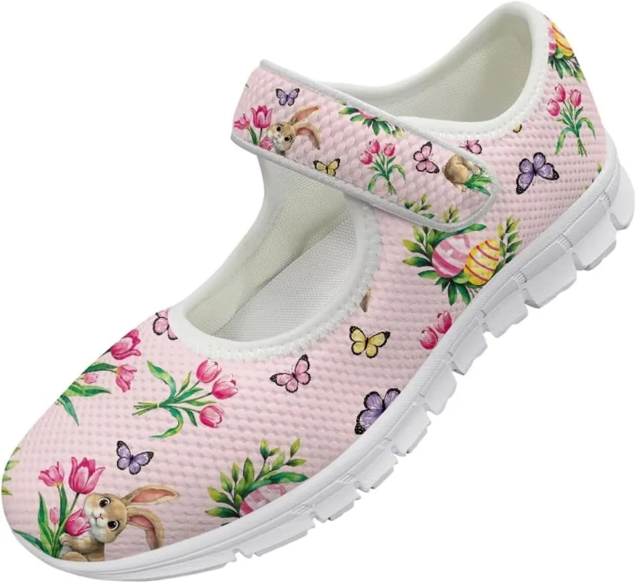 JoyLamoria Womens Comfort Flats Cute Mary Jane Shoes Colorful Dachshund Printed Walking Shoes Ultra Light Wide Fashion Sneakers