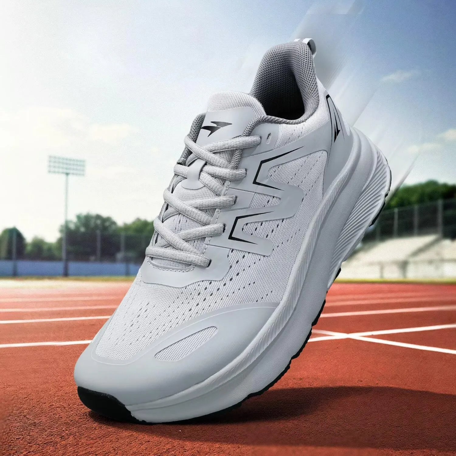 KDN Men's Road Running Shoes Wide Toe Box Shoes for Men Walking Sneakers Gym Workout Tennis Shoes for Wide Feet