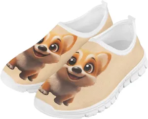 Kids Breathable Sneakers Cute Slip On Casual Shoes Boys Girls Fashion EVA Non Slip Shoes for Climbing Size 11-15 White Sole