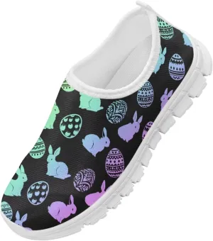 Kids Breathable Sneakers Slip On Casual Shoes Boys Girls Lightweight Cozy Walking Shoe for Workout Size 11-15 White Sole