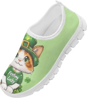 Kids Breathable Sneakers Slip On Casual Shoes Boys Girls Lightweight Cozy Walking Shoe for Workout Size 11-15 White Sole
