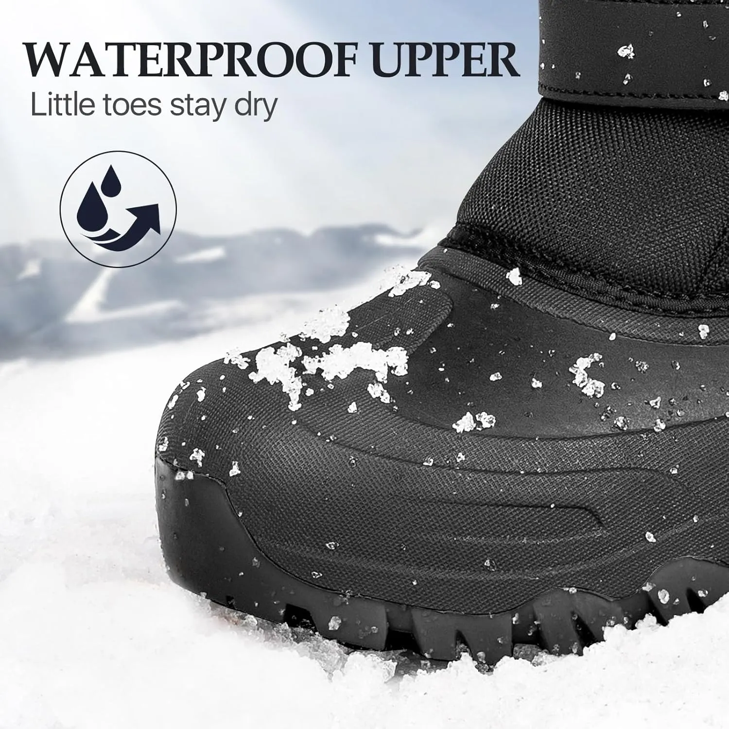 Kids Snow Boots Warm Waterproof Boys Winter Boot Non Slip Snow Shoes Outdoor Boys Girls Snow Boots