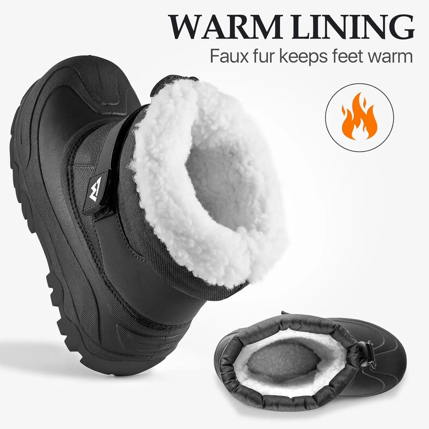 Kids Snow Boots Warm Waterproof Boys Winter Boot Non Slip Snow Shoes Outdoor Boys Girls Snow Boots