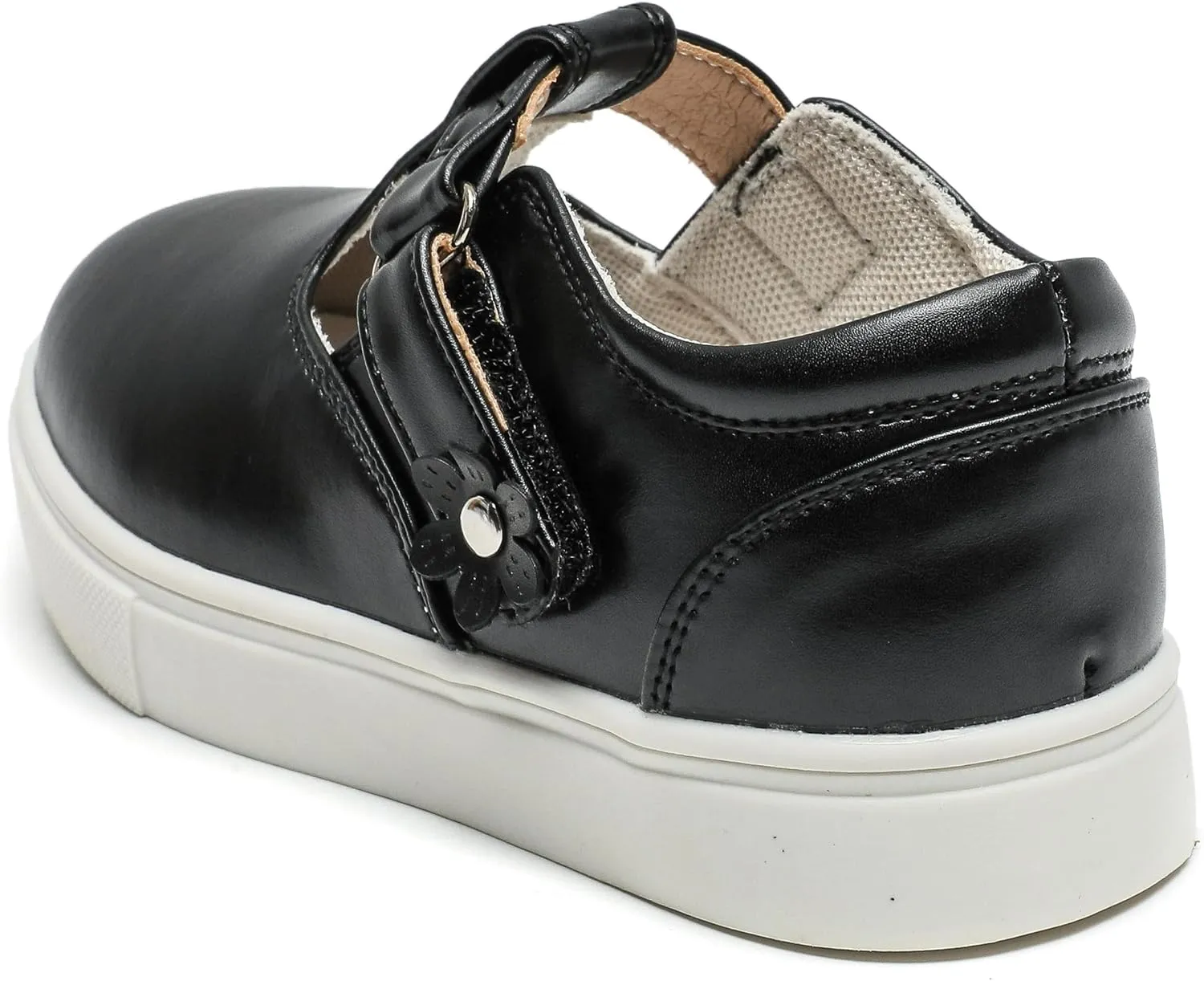 kkdom Toddler/Little Kid/Girls T-Strap Mary Jane Sneaker