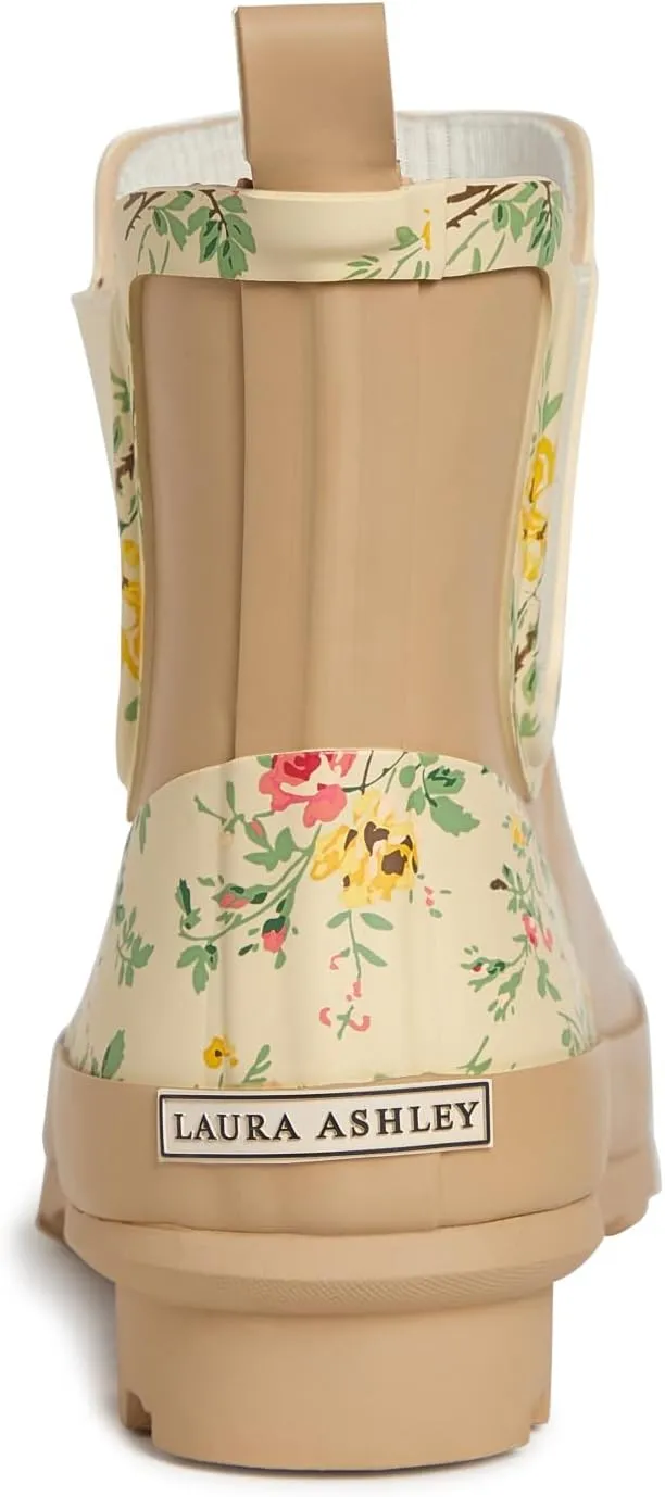 Laura Ashley Women's Rain Boots, Mid Cut Rubber Rain Boots for Women - Waterproof Ankle Boots for Ladies