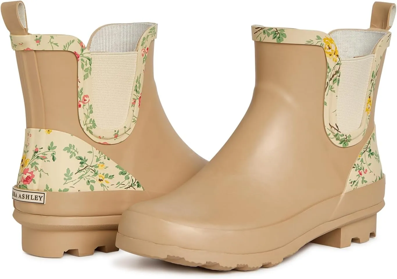 Laura Ashley Women's Rain Boots, Mid Cut Rubber Rain Boots for Women - Waterproof Ankle Boots for Ladies