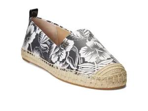 Lauren Ralph Lauren Cameryn III Espadrilles Flat Black/White/Black 8 B (M)