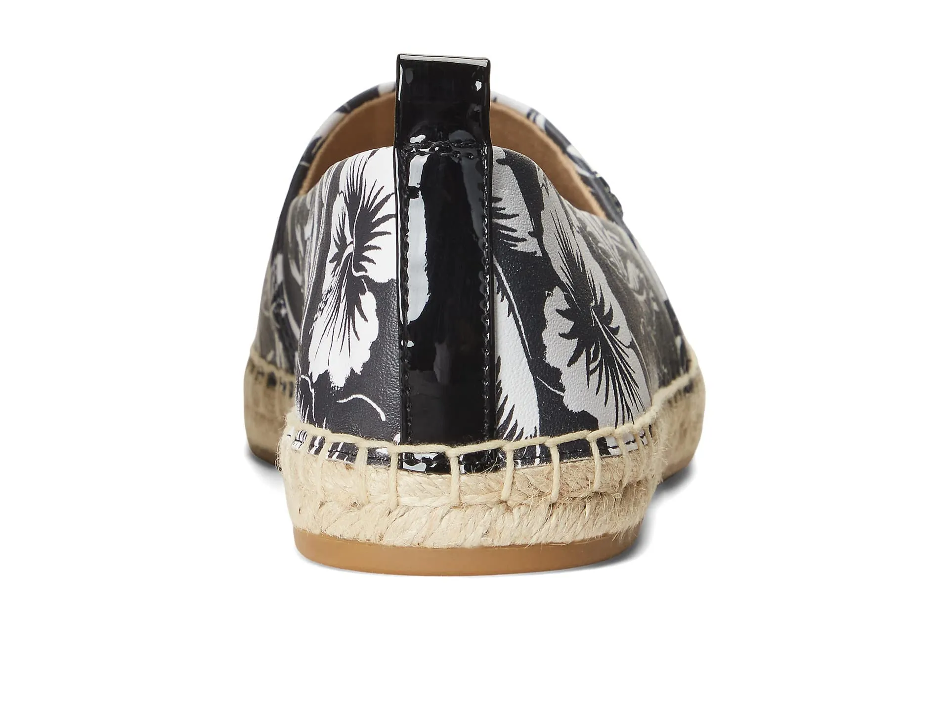 Lauren Ralph Lauren Cameryn III Espadrilles Flat Black/White/Black 8 B (M)