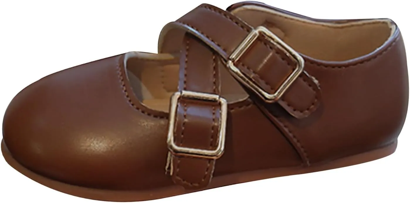 Little Girls Mary Jane School Uniform Shoes Buckle Strap Dress Flats Moccasins Toddler Dress Kids Shoes