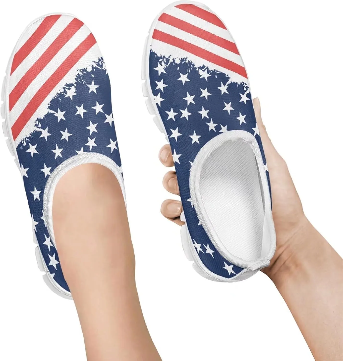 Little Kids Slip On Walking Shoes Breathable Athletic Fitness Shoe Light Elastic Sneakers for Indoor Outdoor Size 11-15 White Sole