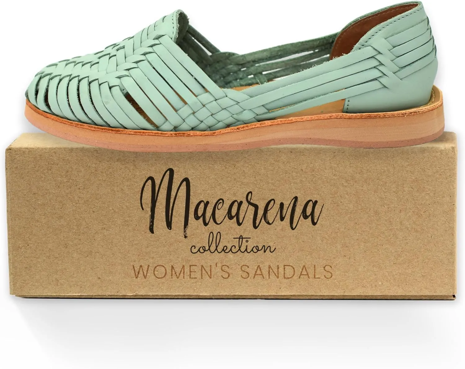 Macarena Collection Womens Shoes Leather Sandals for Women | Huarache Handmade Mexican Sandals | Comfortable & Stylish Womens Sandals 4150