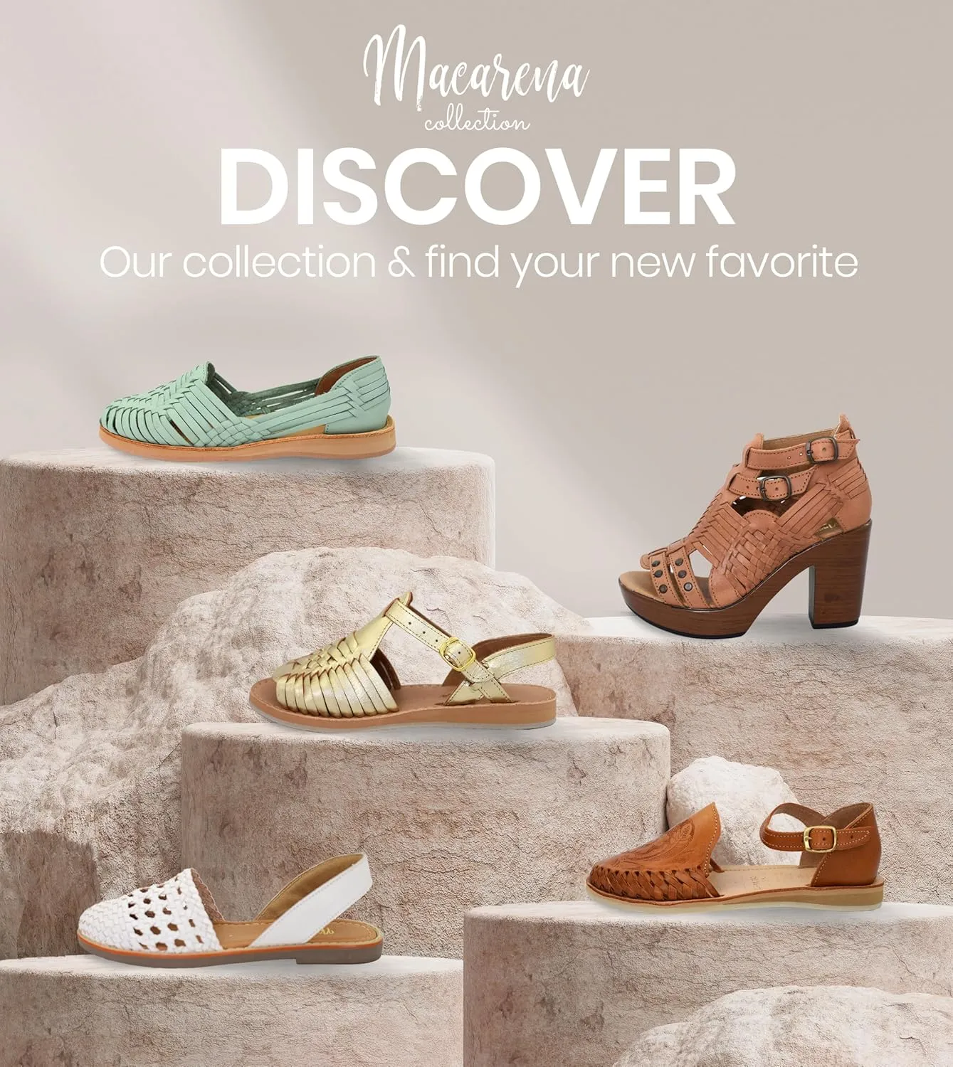 Macarena Collection Womens Shoes Leather Sandals for Women | Huarache Handmade Mexican Sandals Women | Comfortable & Stylish Womens Sandals 004