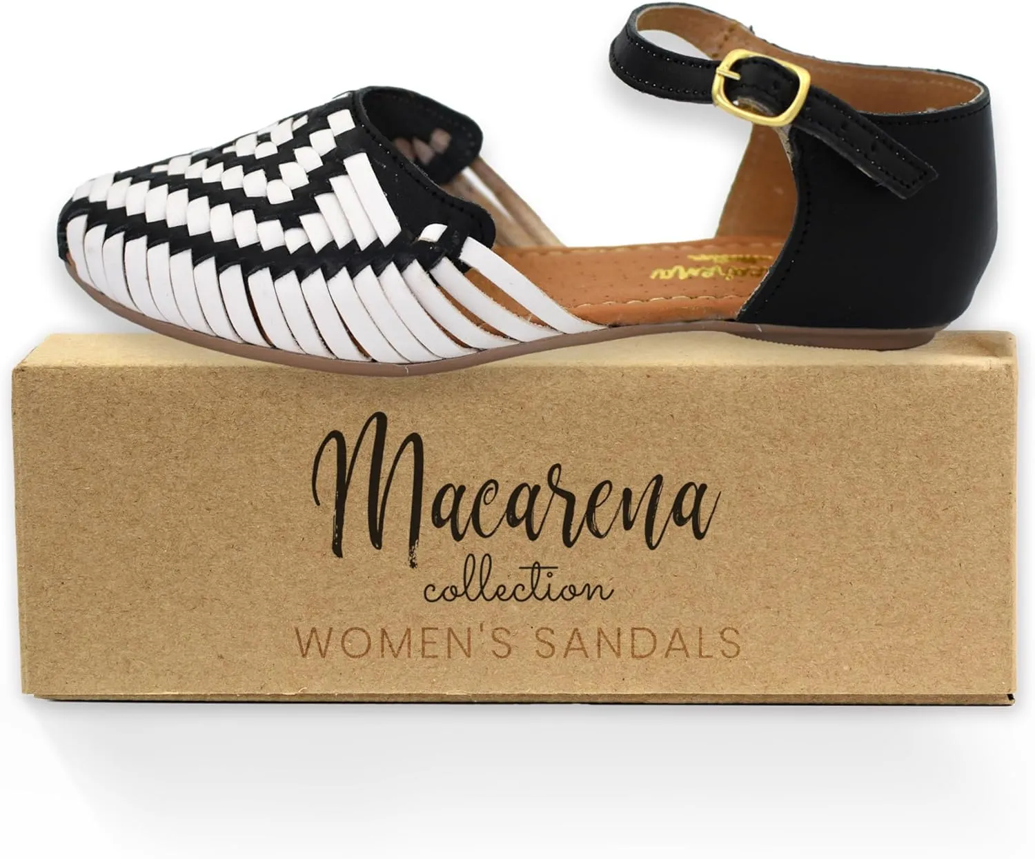 Macarena Collection Womens Shoes Leather Sandals for Women | Huarache Handmade Mexican Sandals Women | Comfortable & Stylish Womens Sandals 2150