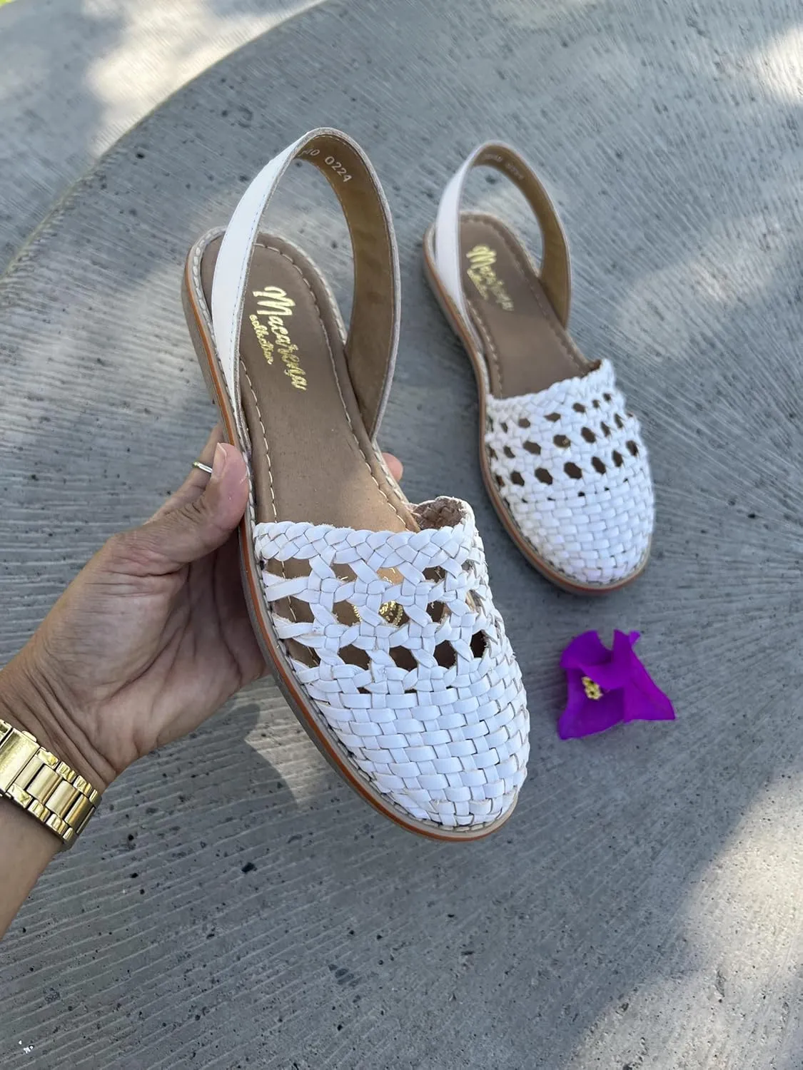 Macarena Collection Womens Shoes Leather Sandals for Women | Huarache Handmade Mexican Sandals Women | Comfortable & Stylish Womens Sandals 2340