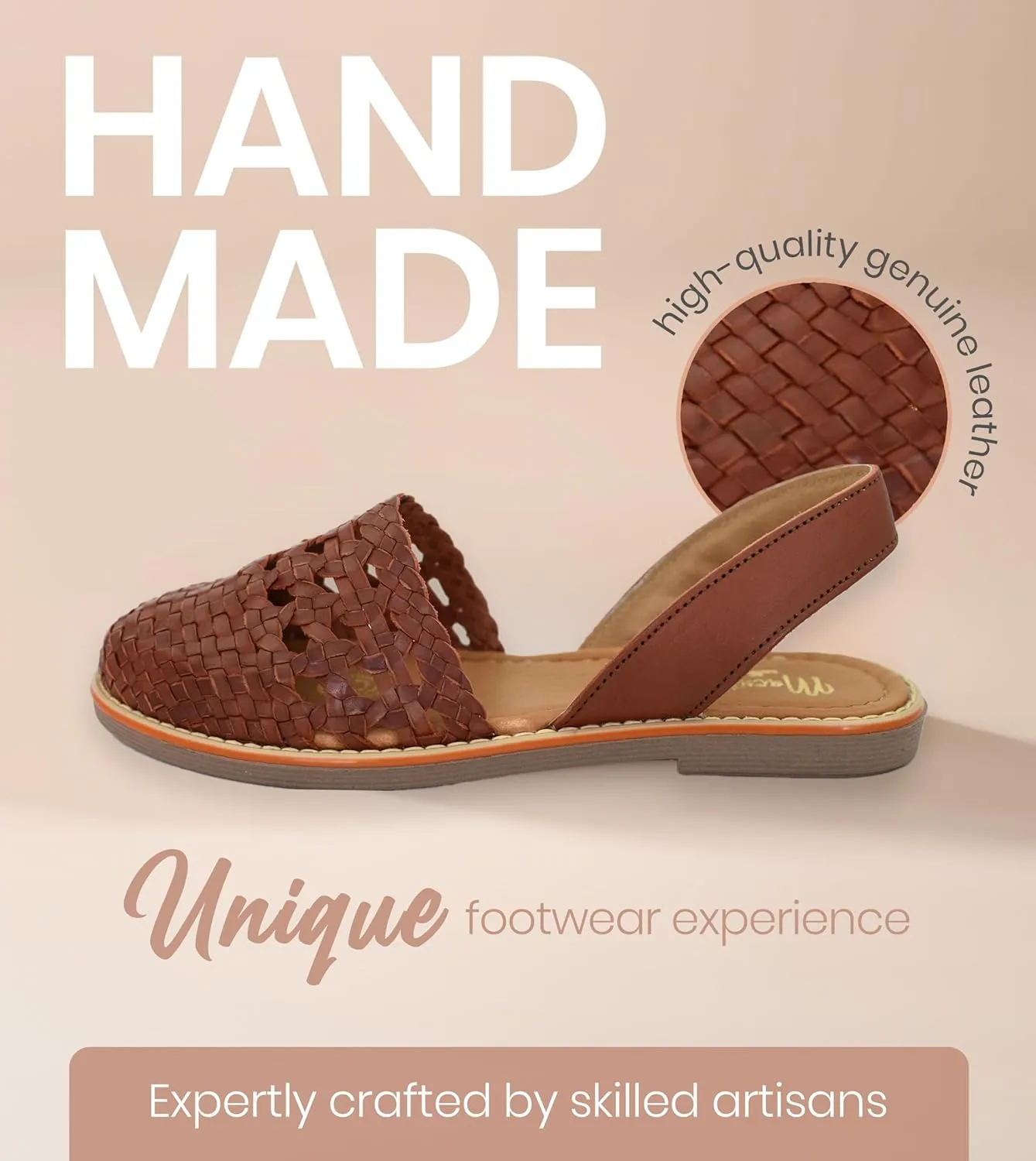 Macarena Collection Womens Shoes Leather Sandals for Women | Huarache Handmade Mexican Sandals Women | Comfortable & Stylish Womens Sandals 2340