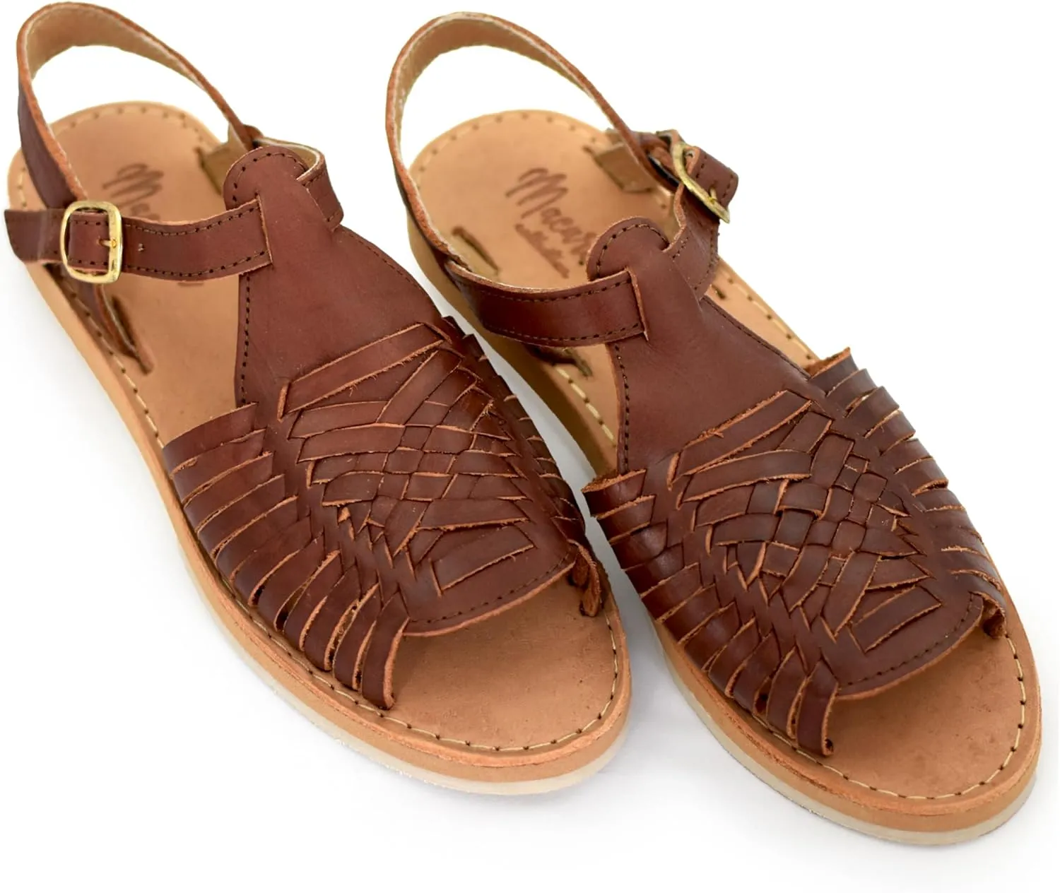 Macarena Collection Womens Shoes Leather Sandals for Women | Huarache Handmade Mexican Sandals Women | Comfortable & Stylish Womens Sandals 3044