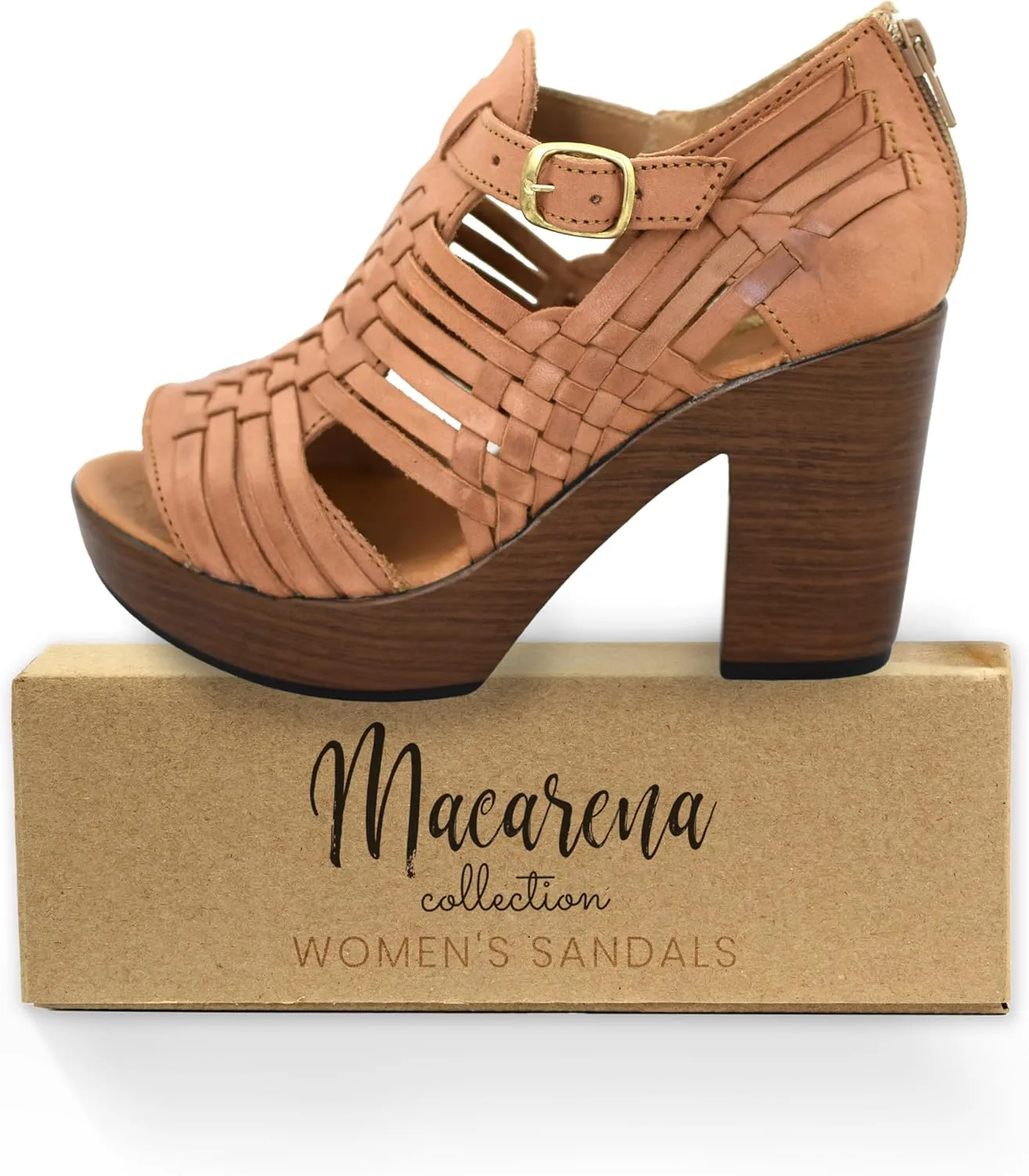 Macarena Collection Womens Shoes Leather Sandals for Women Huarache | Handmade Mexican Sandals Women | Comfortable & Stylish Womens Sandals 351 Multicolors