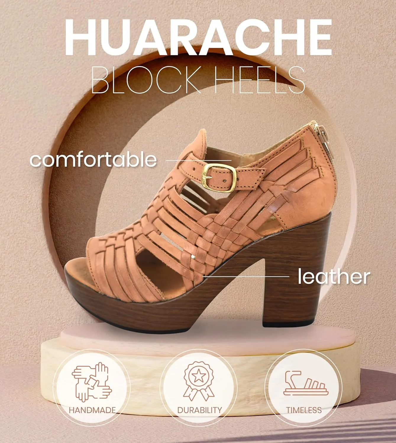 Macarena Collection Womens Shoes Leather Sandals for Women Huarache | Handmade Mexican Sandals Women | Comfortable & Stylish Womens Sandals 351 Multicolors