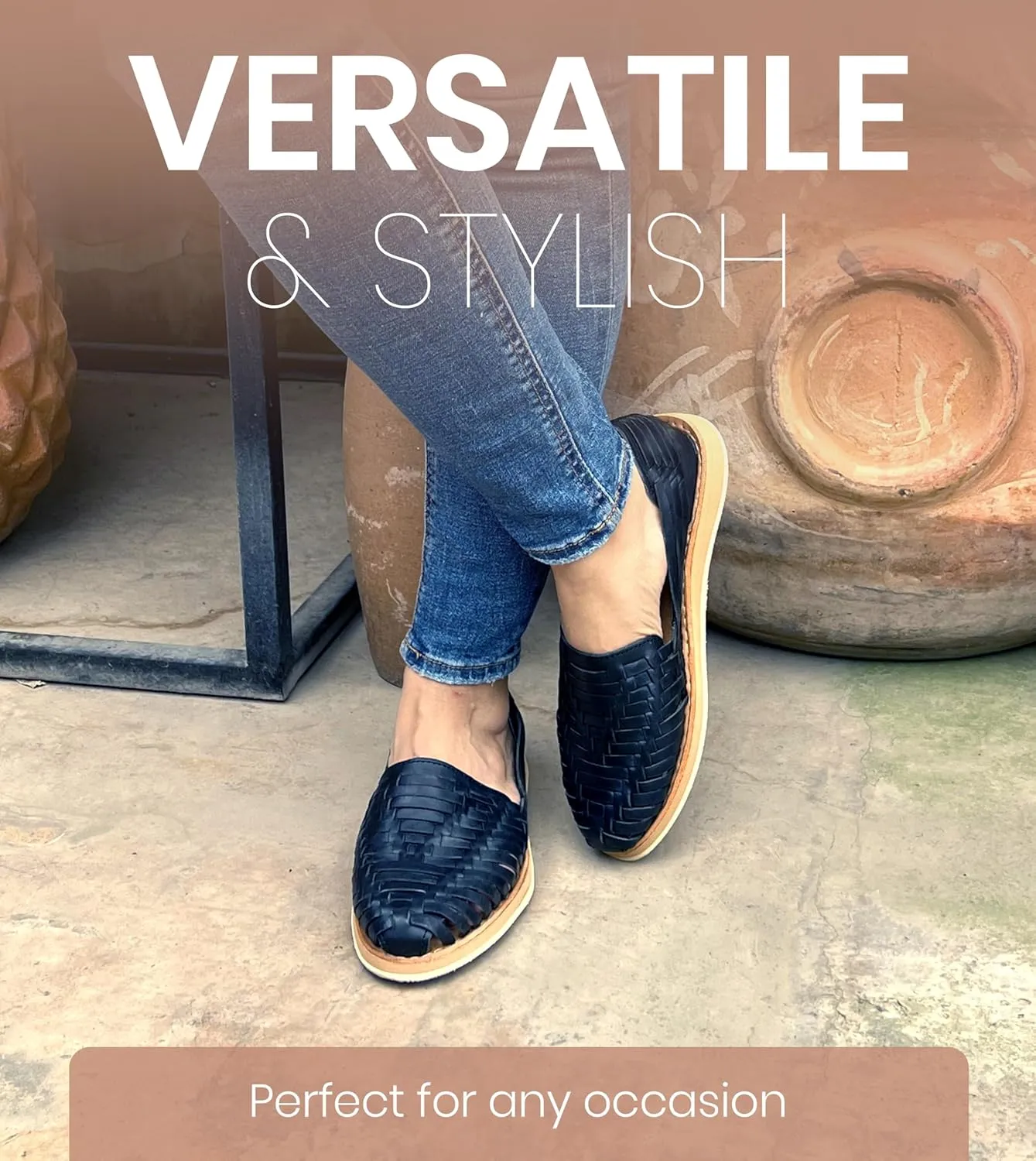 Macarena Collection Womens Shoes Leather Sandals for Women | Huarache Handmade Mexican Sandals Women | Comfortable & Stylish Womens Sandals 813 Style